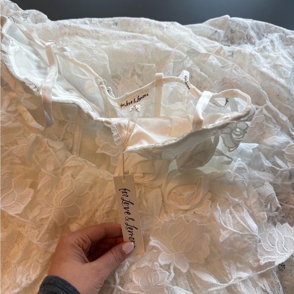 For Love And Lemons Floral Alora Bridal Gown - Picture 3 of 5